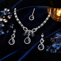 Navy Blue Necklace Set